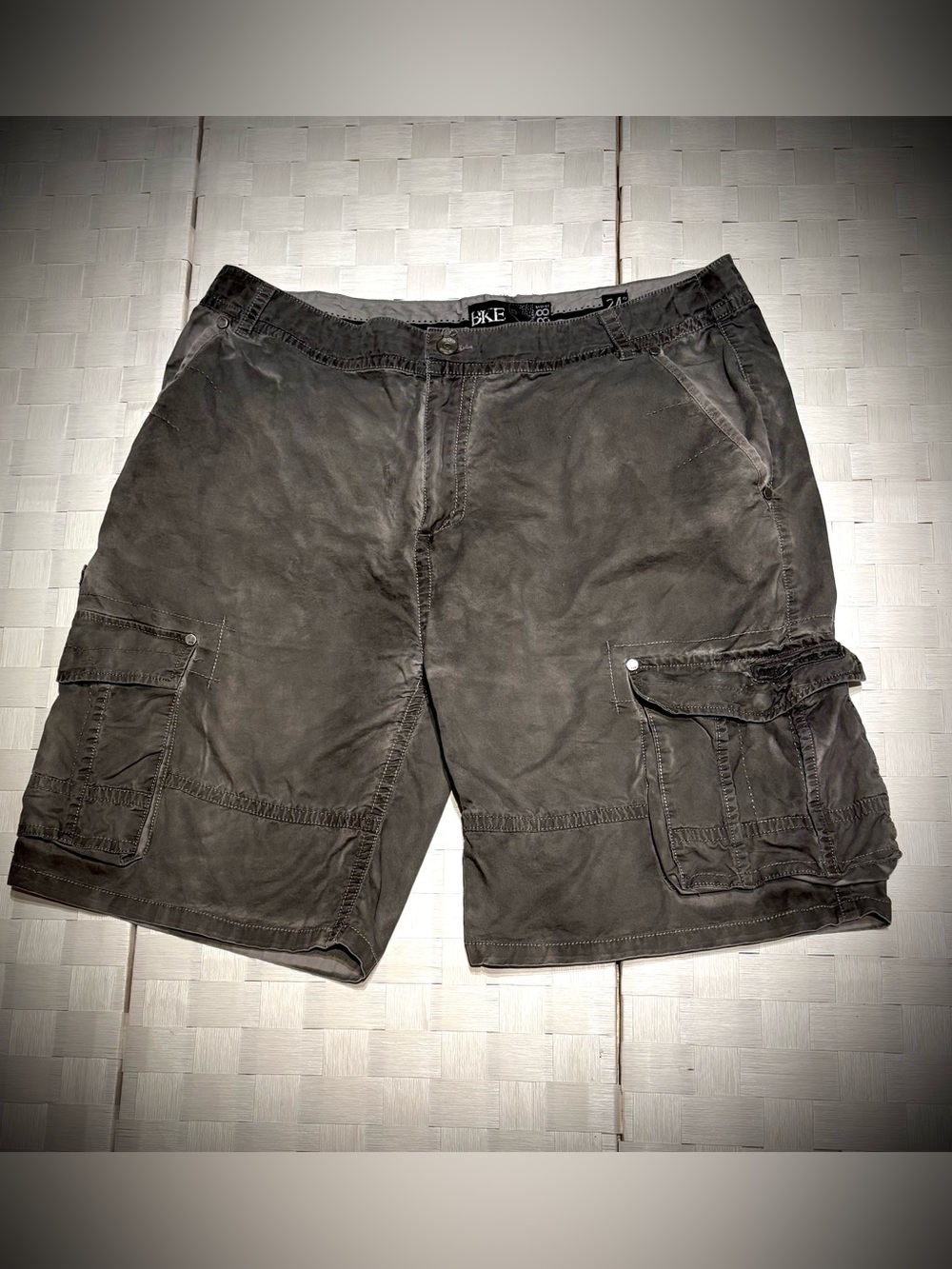 Men's Jordan BKE Charcoal Cargo Shorts-Waist Size 34